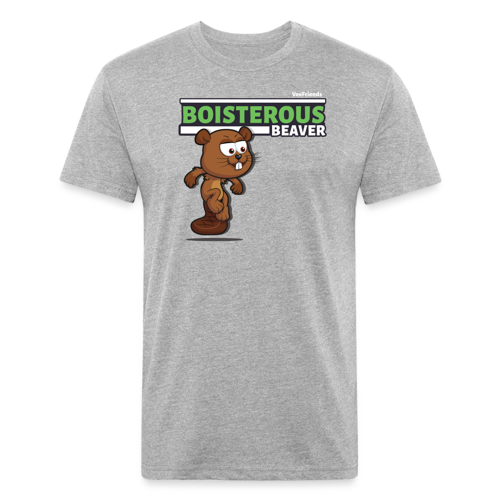 Boisterous Beaver Character Comfort Adult Tee - heather gray