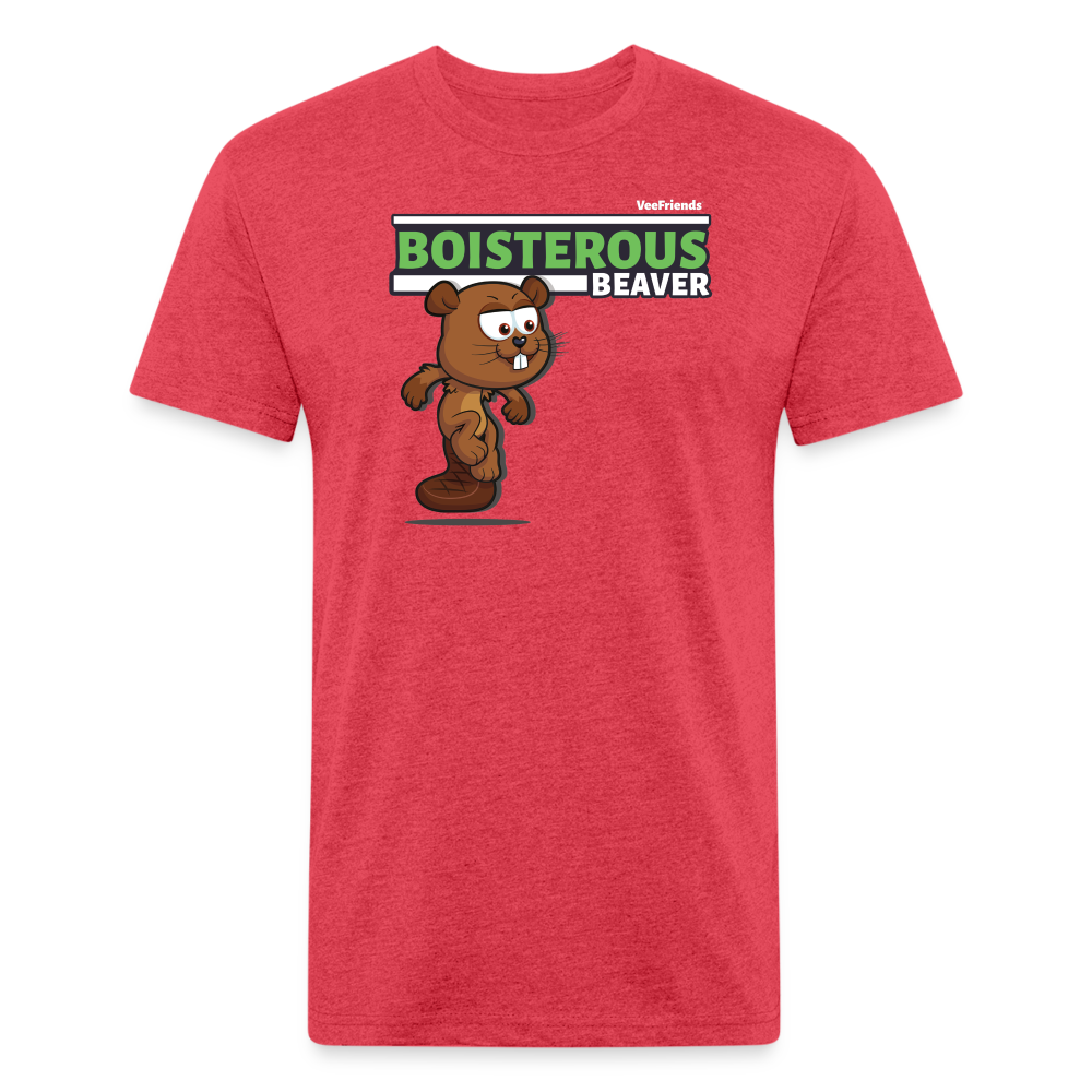 
            
                Load image into Gallery viewer, Boisterous Beaver Character Comfort Adult Tee - heather red
            
        