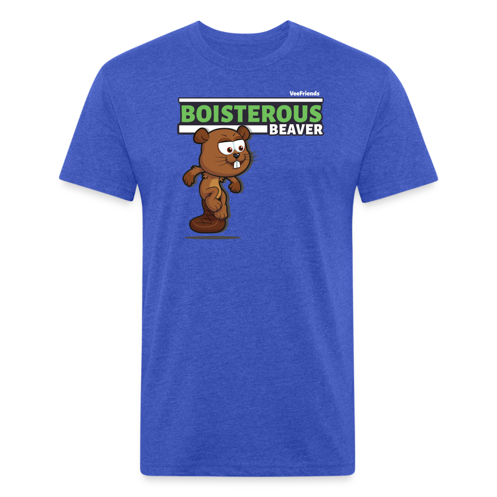 Boisterous Beaver Character Comfort Adult Tee - heather royal