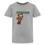 Boisterous Beaver Character Comfort Kids Tee - heather gray