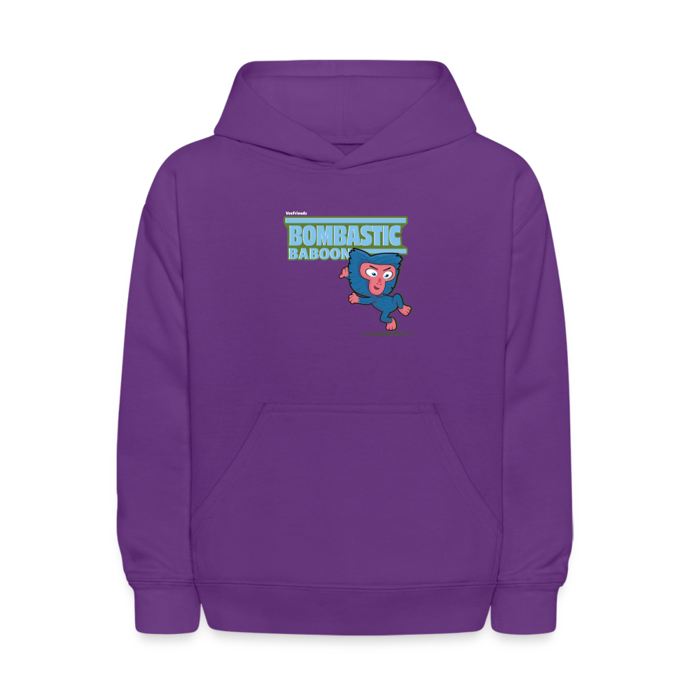
            
                Load image into Gallery viewer, Bombastic Baboon Character Comfort Kids Hoodie - purple
            
        