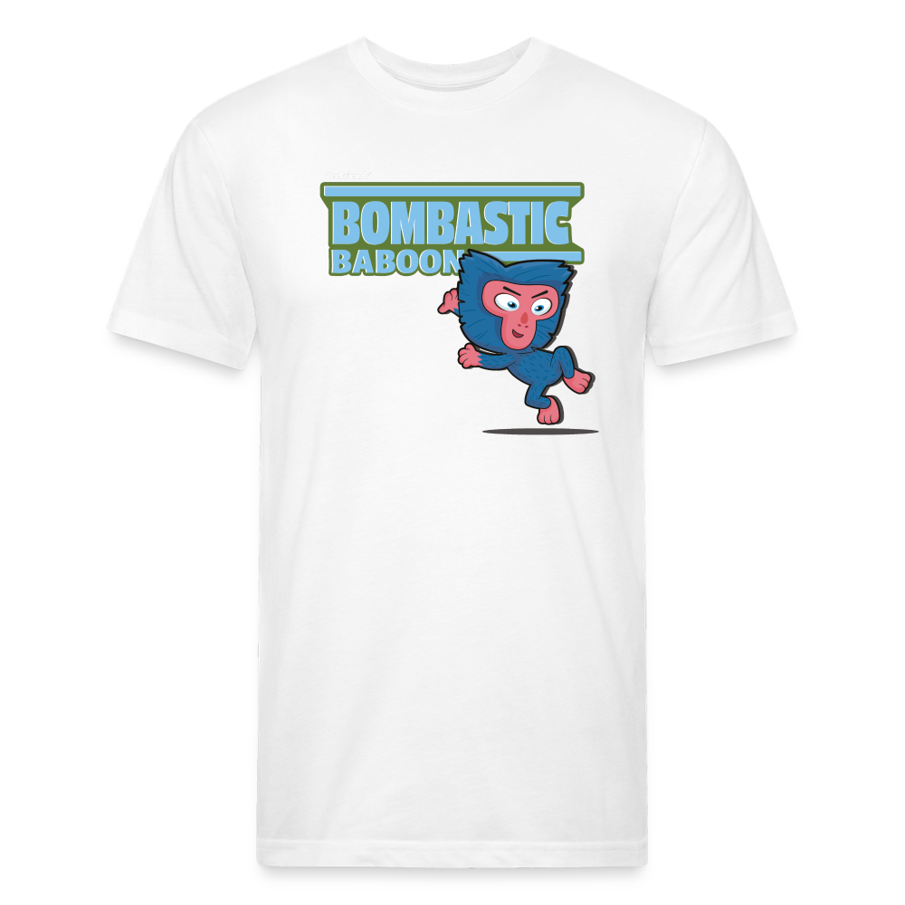 Bombastic Baboon Character Comfort Adult Tee - white