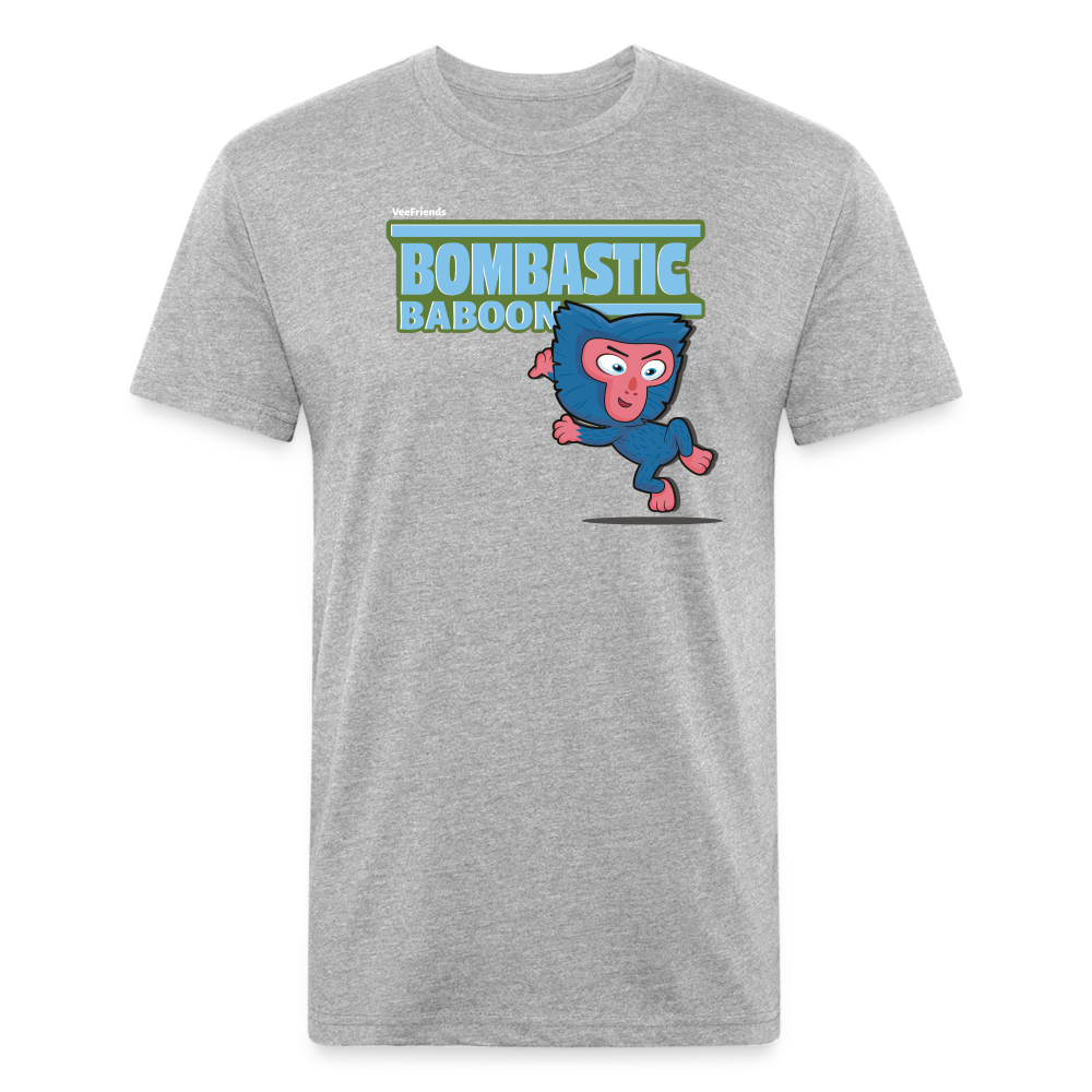 Bombastic Baboon Character Comfort Adult Tee - heather gray