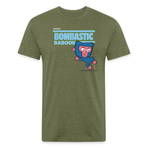 
            
                Load image into Gallery viewer, Bombastic Baboon Character Comfort Adult Tee - heather military green
            
        