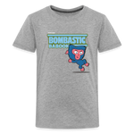 Bombastic Baboon Character Comfort Kids Tee - heather gray