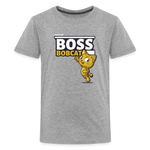 Boss Bobcat Character Comfort Kids Tee - heather gray