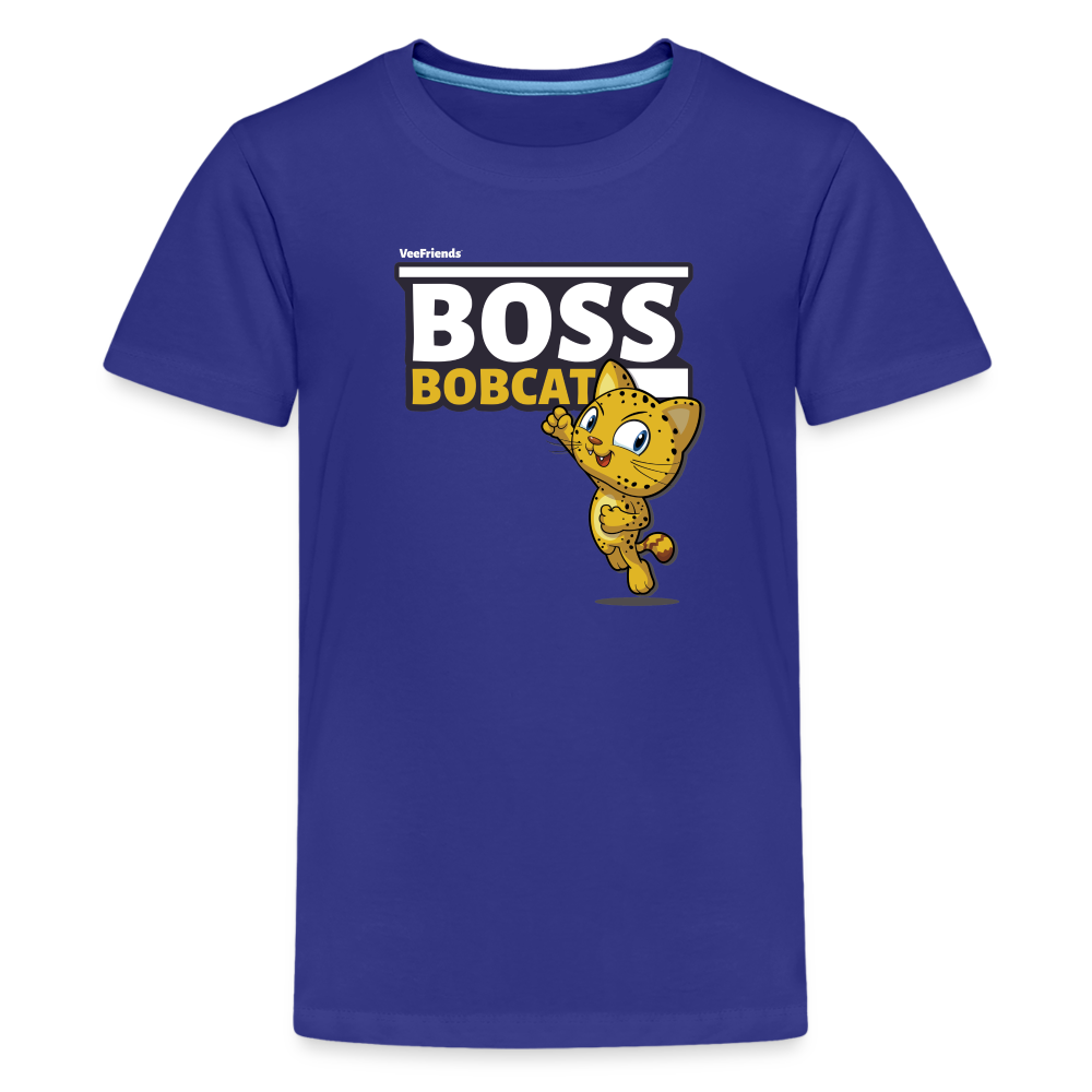 Boss Bobcat Character Comfort Kids Tee - royal blue