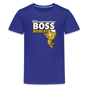 Boss Bobcat Character Comfort Kids Tee - royal blue