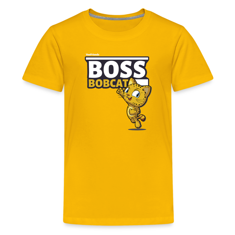 Boss Bobcat Character Comfort Kids Tee - sun yellow