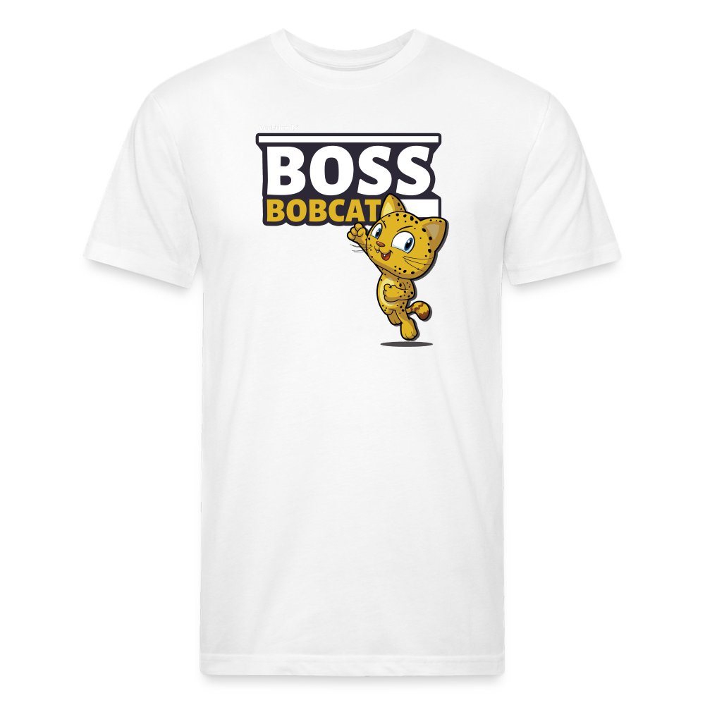 Boss Bobcat Character Comfort Adult Tee - white