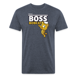 Boss Bobcat Character Comfort Adult Tee - heather navy