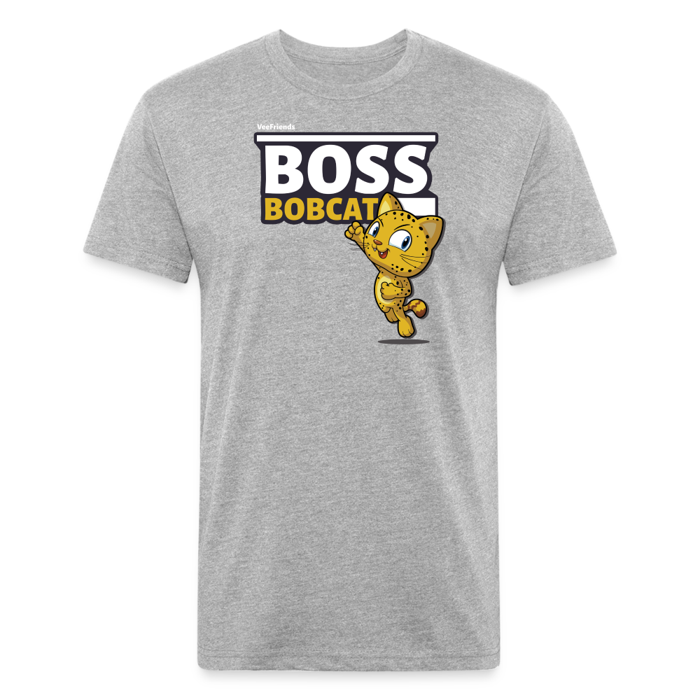 Boss Bobcat Character Comfort Adult Tee - heather gray