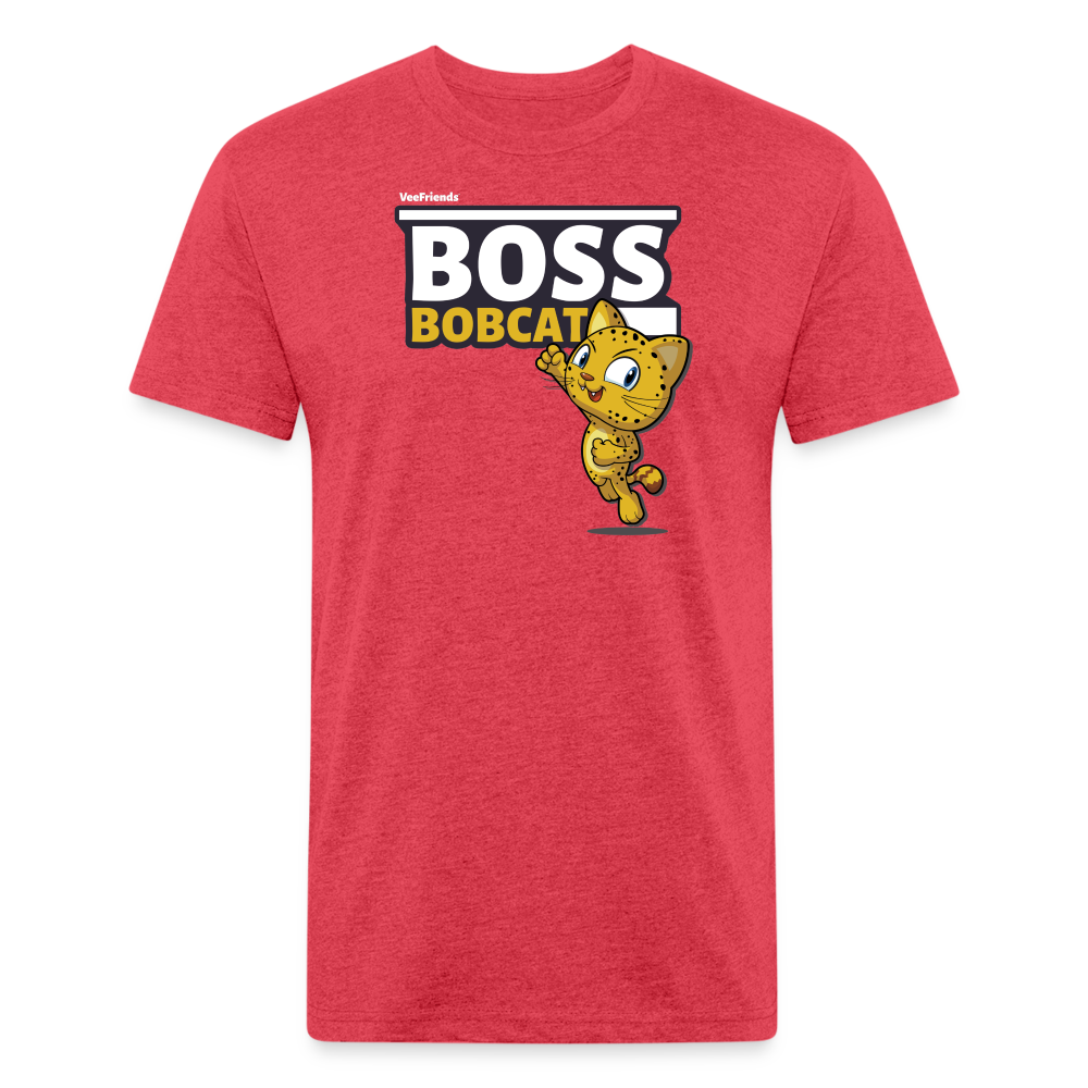 Boss Bobcat Character Comfort Adult Tee - heather red