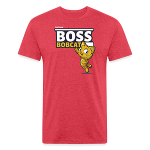 Boss Bobcat Character Comfort Adult Tee - heather red