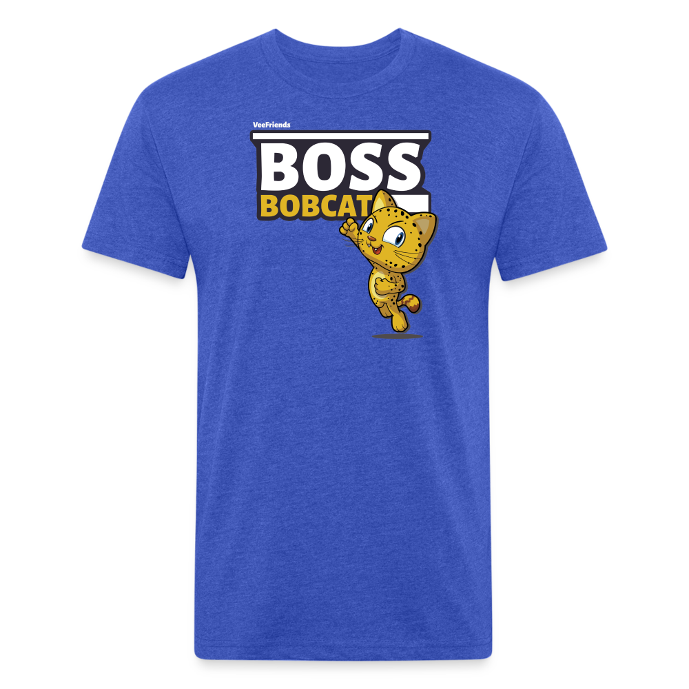 Boss Bobcat Character Comfort Adult Tee - heather royal