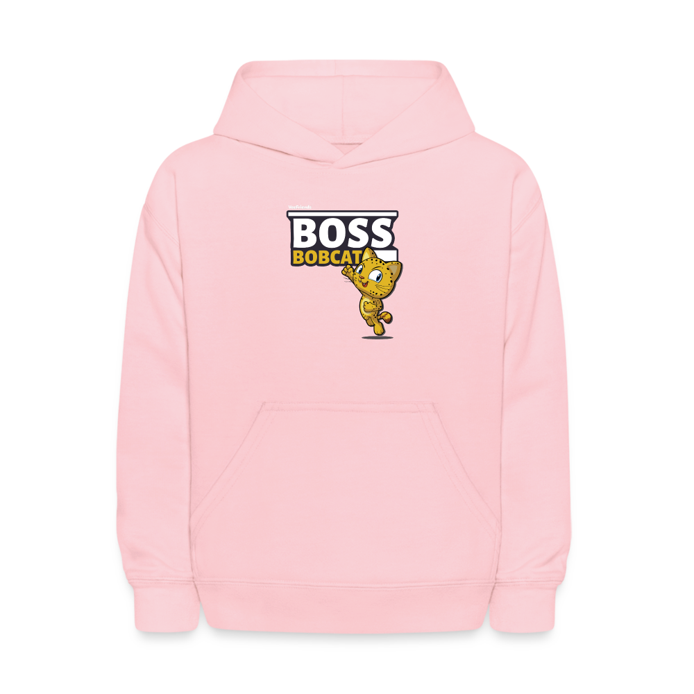 Boss Bobcat Character Comfort Kids Hoodie - pink