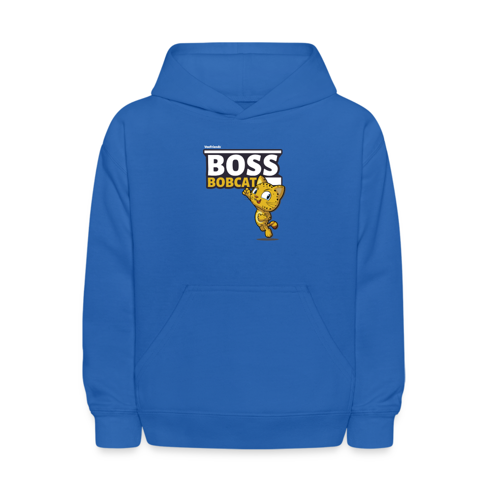 Boss Bobcat Character Comfort Kids Hoodie - royal blue