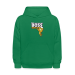 Boss Bobcat Character Comfort Kids Hoodie - kelly green