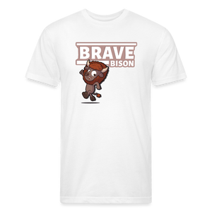Brave Bison Character Comfort Adult Tee - white
