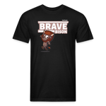 Brave Bison Character Comfort Adult Tee - black
