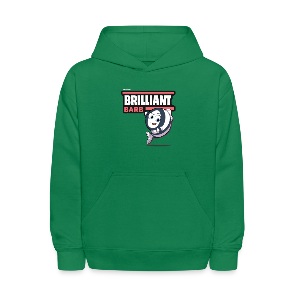 Brilliant Barb Character Comfort Kids Hoodie - kelly green