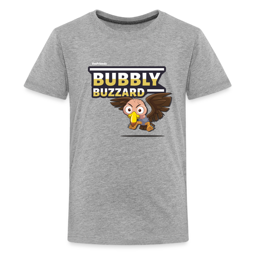 
            
                Load image into Gallery viewer, Bubbly Buzzard Character Comfort Kids Tee - heather gray
            
        