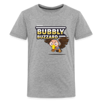 Bubbly Buzzard Character Comfort Kids Tee - heather gray