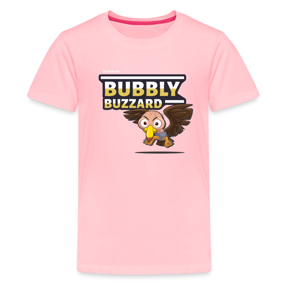 
            
                Load image into Gallery viewer, Bubbly Buzzard Character Comfort Kids Tee - pink
            
        