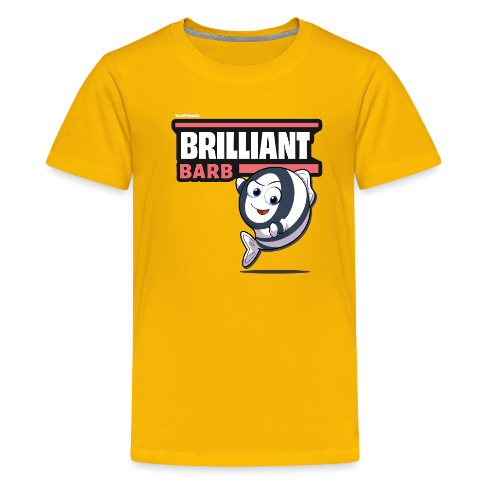 Brilliant Barb Character Comfort Kids Tee - sun yellow