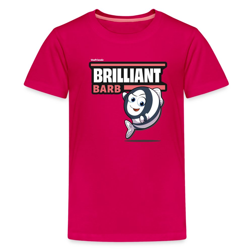 Brilliant Barb Character Comfort Kids Tee - dark pink