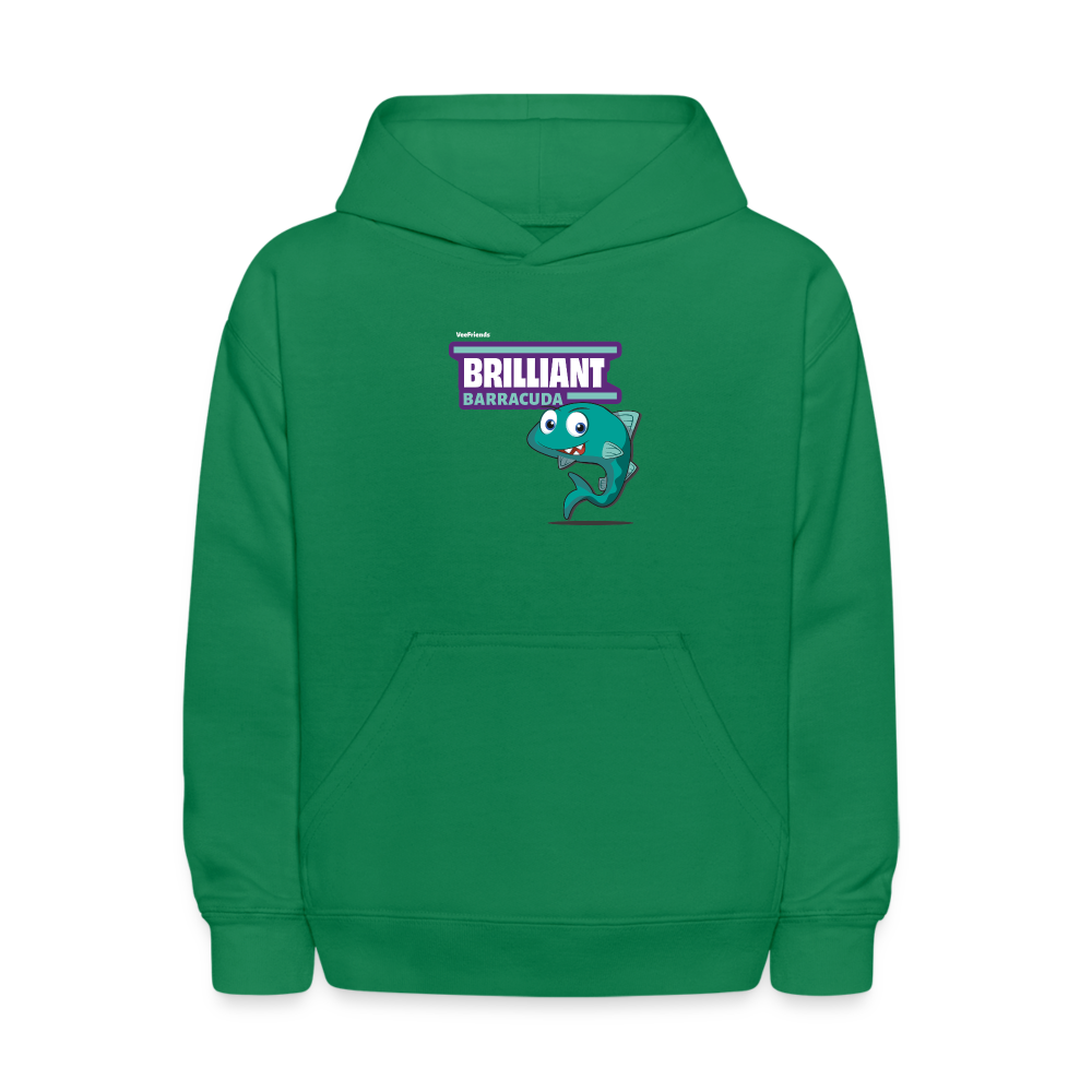 Brilliant Barracuda Character Comfort Kids Hoodie - kelly green