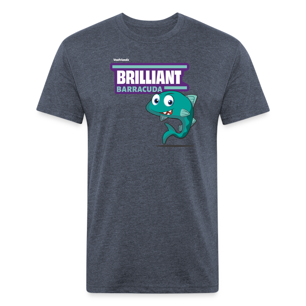 Brilliant Barracuda Character Comfort Adult Tee - heather navy