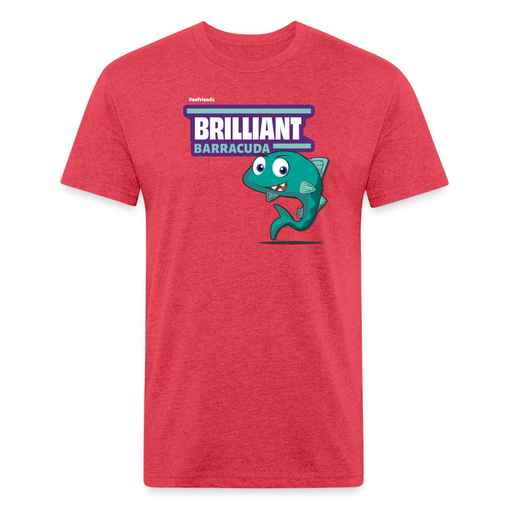 Brilliant Barracuda Character Comfort Adult Tee - heather red