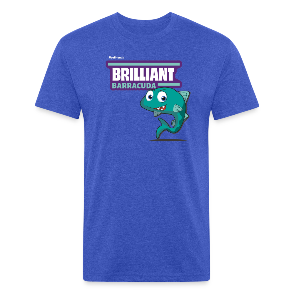 Brilliant Barracuda Character Comfort Adult Tee - heather royal