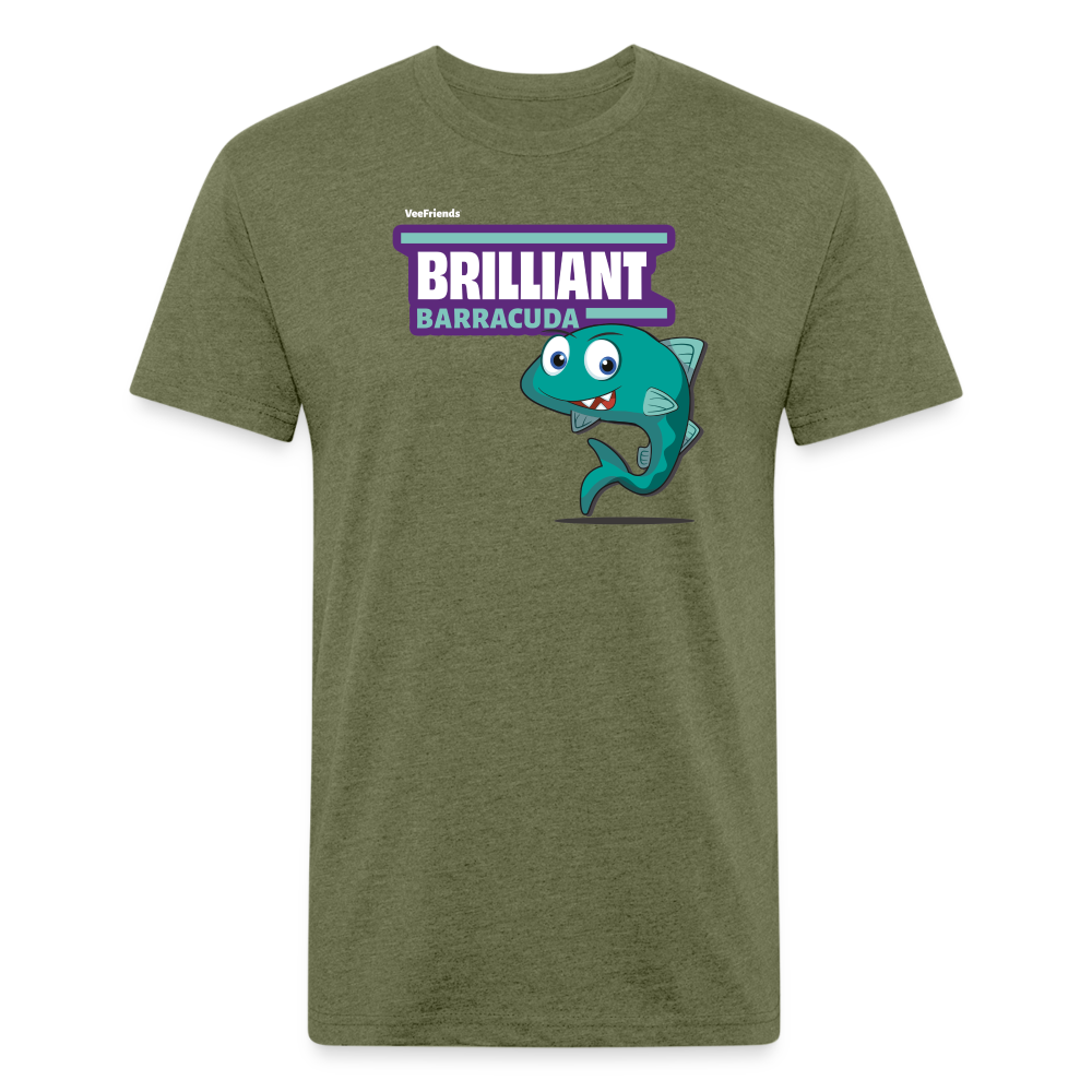 Brilliant Barracuda Character Comfort Adult Tee - heather military green