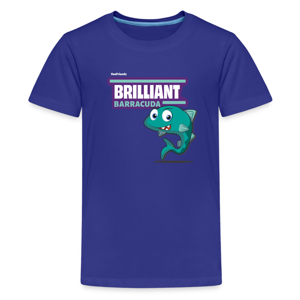 Brilliant Barracuda Character Comfort Kids Tee - royal blue