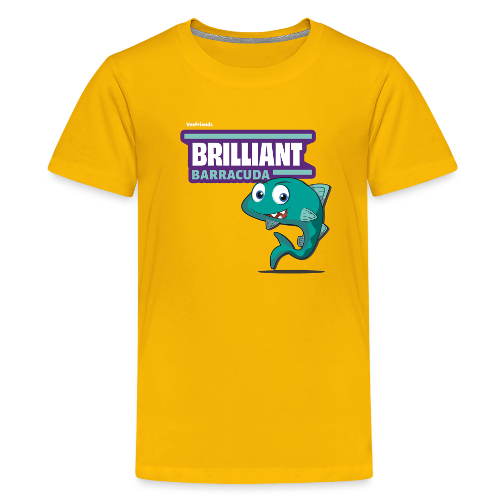 Brilliant Barracuda Character Comfort Kids Tee - sun yellow