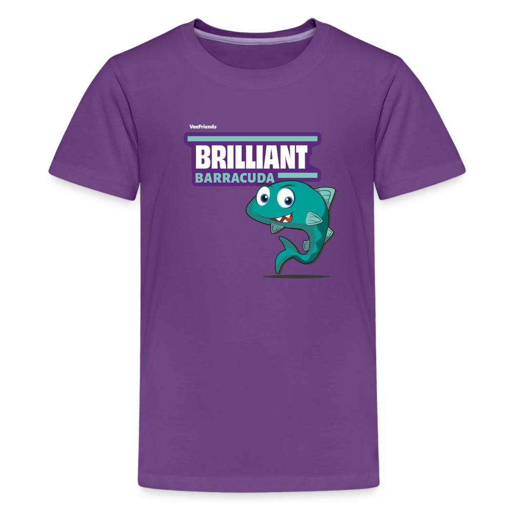 Brilliant Barracuda Character Comfort Kids Tee - purple