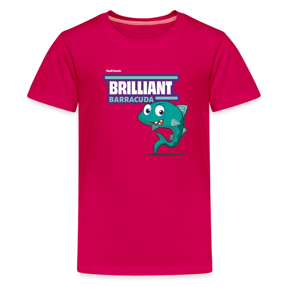 Brilliant Barracuda Character Comfort Kids Tee - dark pink