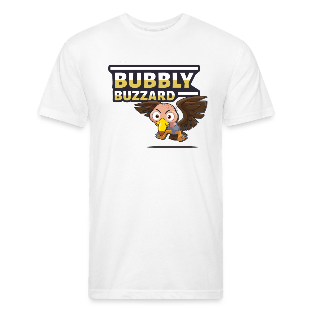 Bubbly Buzzard Character Comfort Adult Tee - white