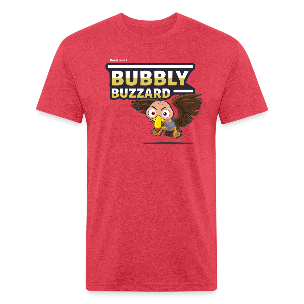 Bubbly Buzzard Character Comfort Adult Tee - heather red