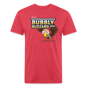 Bubbly Buzzard Character Comfort Adult Tee - heather red