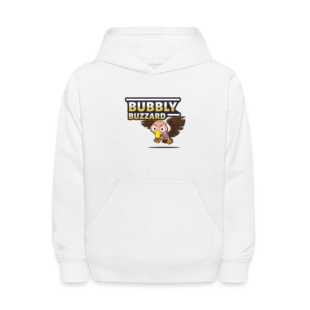 
            
                Load image into Gallery viewer, Bubbly Buzzard Character Comfort Kids Hoodie - white
            
        
