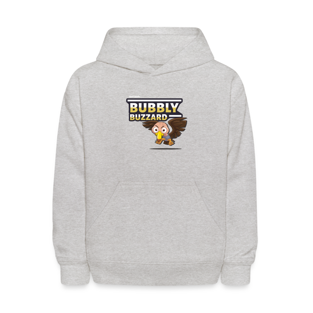 
            
                Load image into Gallery viewer, Bubbly Buzzard Character Comfort Kids Hoodie - heather gray
            
        