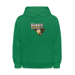 Bubbly Buzzard Character Comfort Kids Hoodie - kelly green