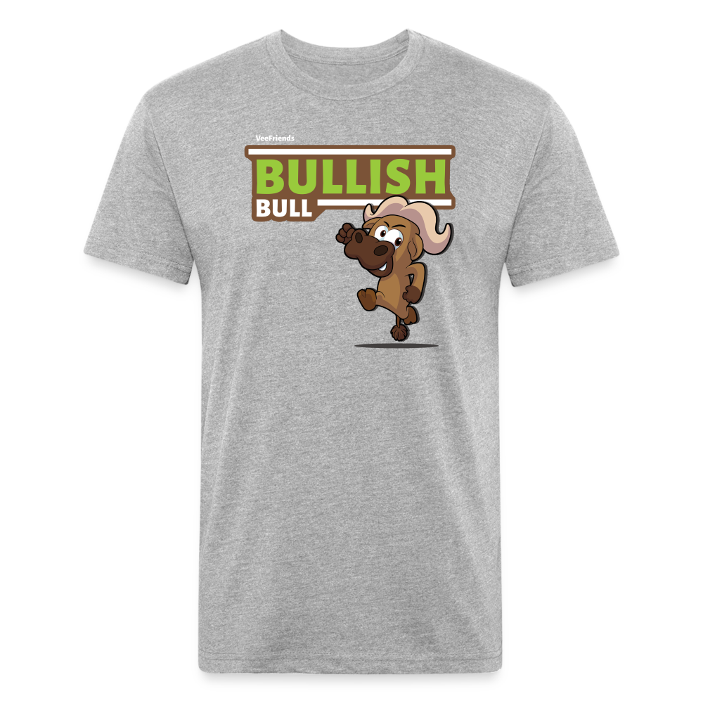 Bullish Bull Character Comfort Adult Tee - heather gray