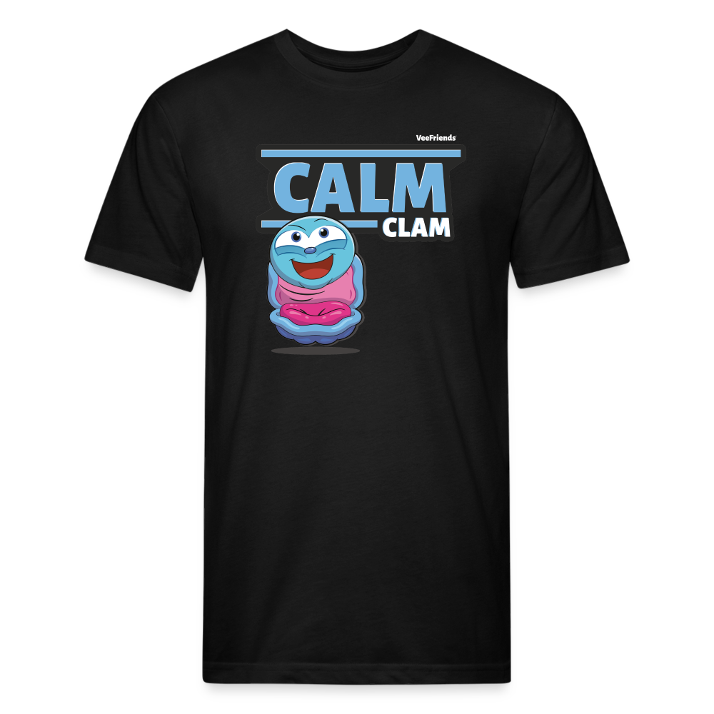 Calm Clam Character Comfort Adult Tee - black