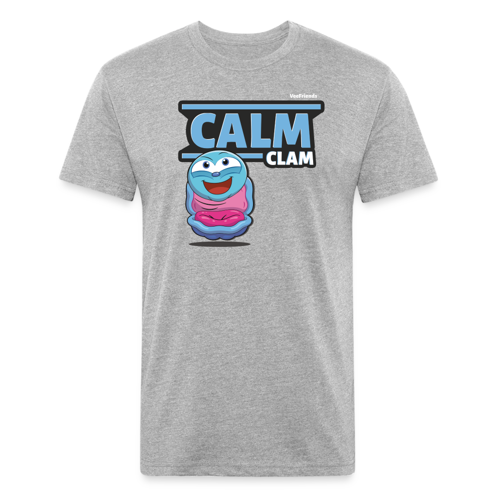 Calm Clam Character Comfort Adult Tee - heather gray