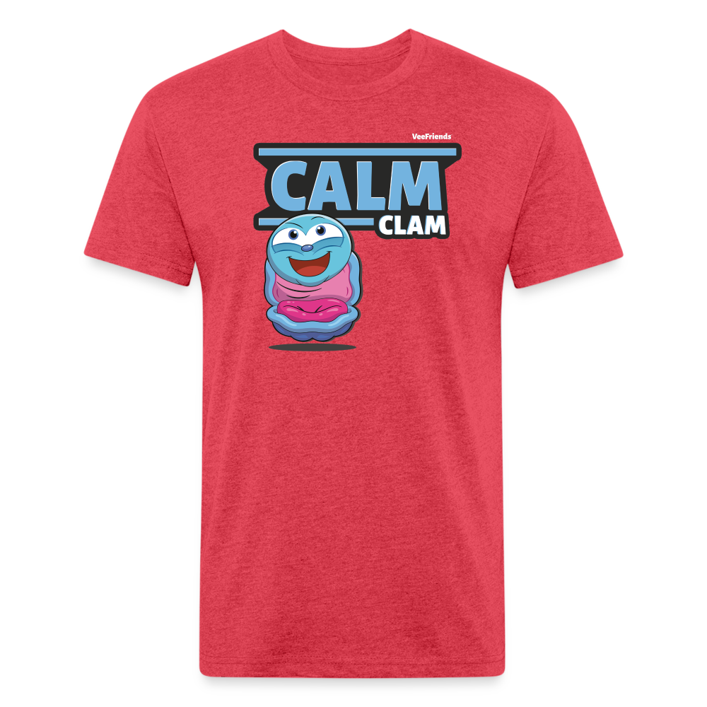 Calm Clam Character Comfort Adult Tee - heather red