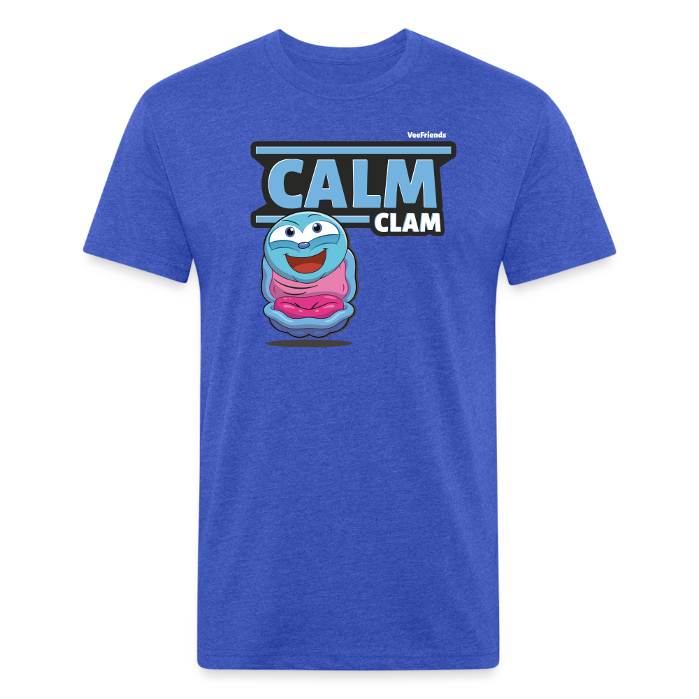 Calm Clam Character Comfort Adult Tee - heather royal